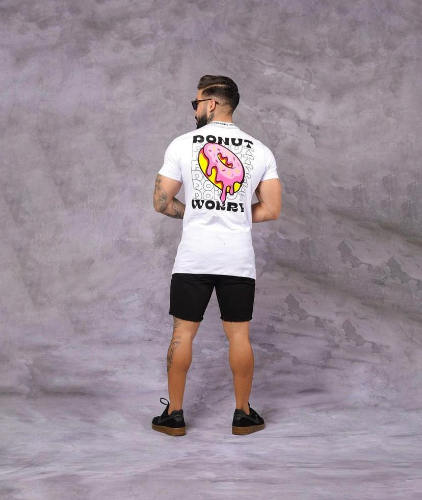 T: M Camisa Monchéri branca Donut worry
