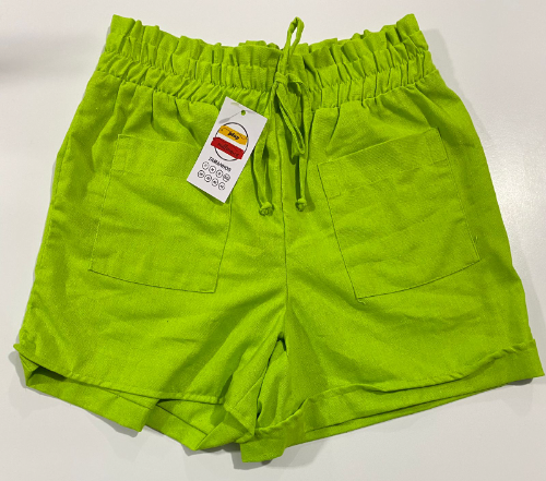 T: único Short Vanessa Verde dois Bolso Na frente @