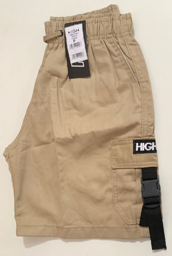 T:G Brim Cargo Fita Bege Escuro High