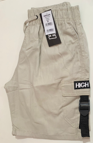 T:M Brim Cargo Fita Bege High