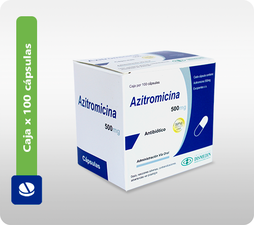 AZITROMICINA 500 CAPSULA(DISMEDIN)
