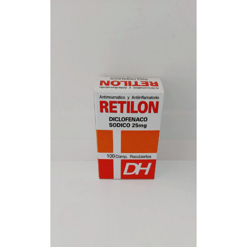 RETILON DICLOFENACO SODICO 25 MG (DAEHWA)