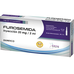 FUROSEMIDA 20 MG AMPOLLA