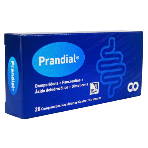 PRANDIAL DOMPERIDONA PANCREATINA SIMETICONA