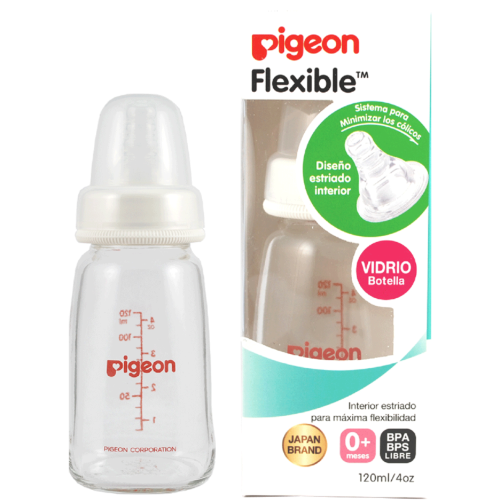 BIBERON PIGEON 120 ML DE VIDRIO