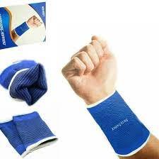 MANO MUÑEQUERA ELASTICA AZUL