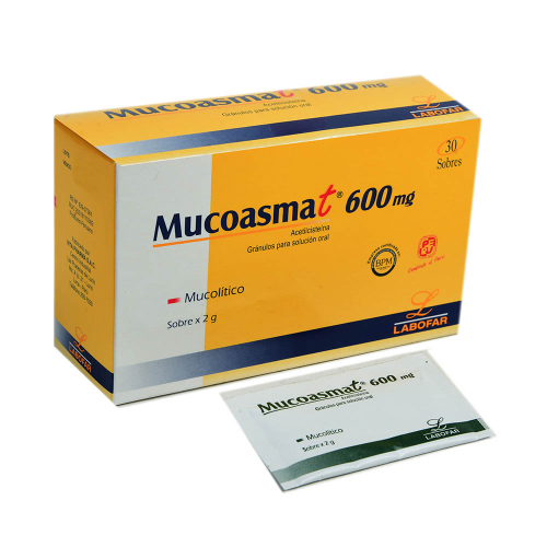 MUCOASMAT ACETILCISTEINA 600MG