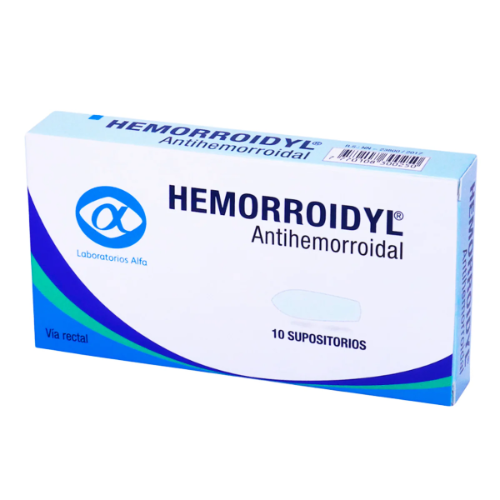 HEMORROIDYL ANTIHEMORROIDAL SUPOSITORIOS