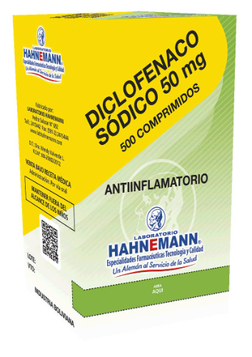 DICLOFENACO SODICO 50 MG X 20 UNIDADES(HAHNEMANN)