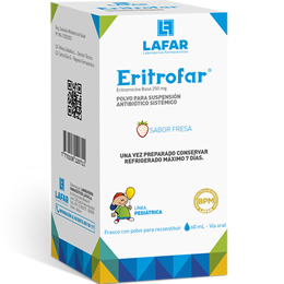 ERITROFAR ERITROMICINA 250 SUSP