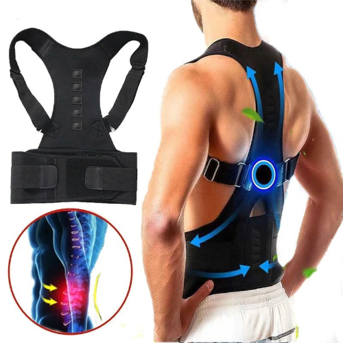 FAJA CORRECTORA DE ESPALDA XL COLOR NEGRO