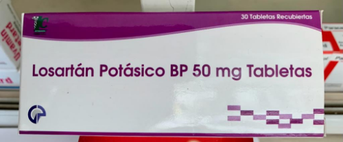 LOSARTAN POTASICO BP 50mg TABLETAS