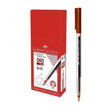 Lapicero Faber Castell P/Fina 0.7mm Rojo
