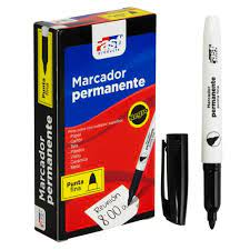 Marcador Permanente Fast P/Fina Negro