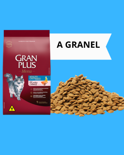 Gran plus salmao gato castrado granel