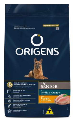 Origens caes adulto senior medio/grande 15kg