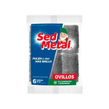 OVILLO DE LANA DE ACERO SED METAL X UNIDAD 38G