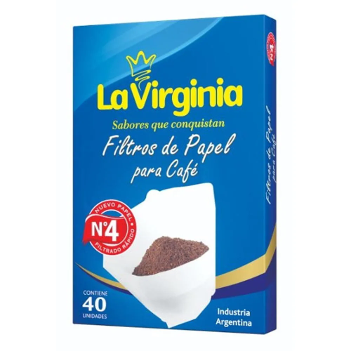 FILTROS DE PAPEL X 1 PARA CAFE LA VIRGINIA