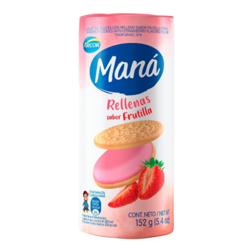 MANA RELLENA DE FRUTILLA 152GR