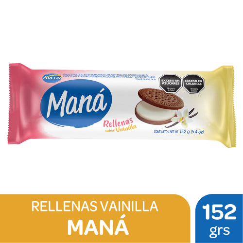 MANA RELLENA CON VAINILLA 152GR
