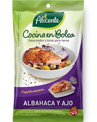COCINA EN BOLSA ALBAHACA Y AJO