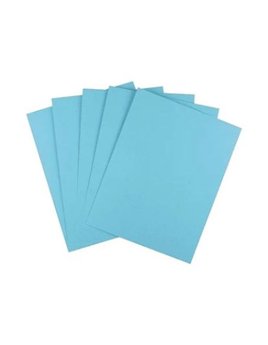Hojas Bond color celeste A4