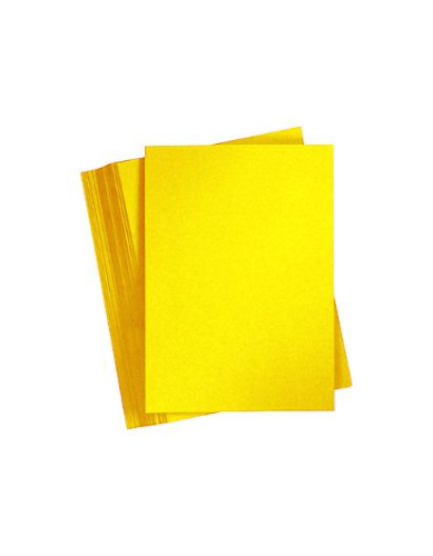 Hojas Bond color amarillo A4