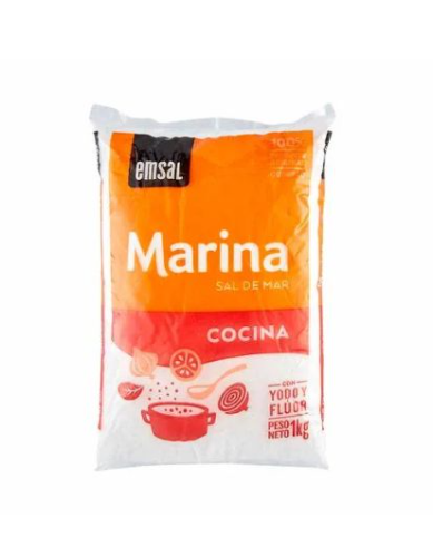 Sal marina EMSAL de cocina 1kg