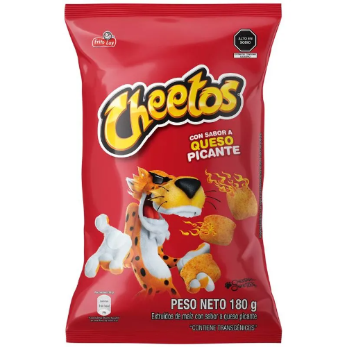 Cheetos queso picante 34gr