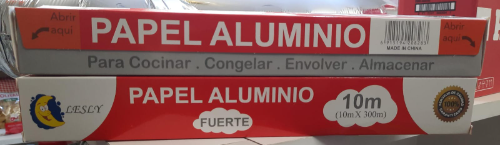 Papel aluminio 10 m