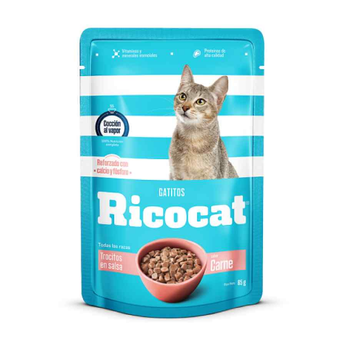 Ricocat sachet cachorro sabor carnet