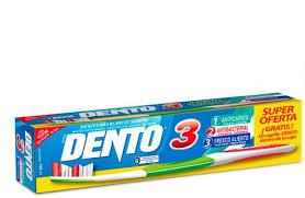 Pasta dental dento triple accion 150ml con cepillo