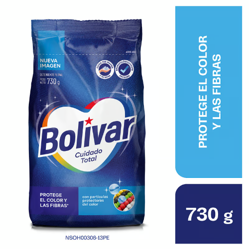 Detergente bolivar cuidado total 730gr