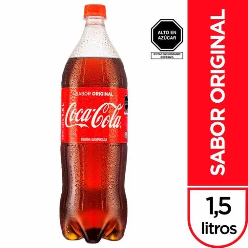 Gaseosa coca cola 1.5L