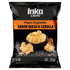 Inka chips papas sabor queso/cebolla 30gr