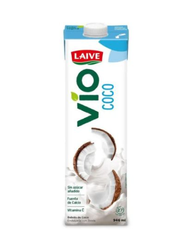 Bebida de coco laive en caja 946ml