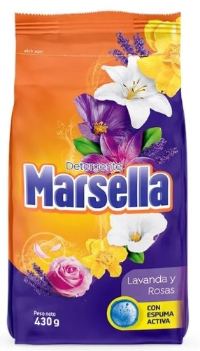 Detergente Marsella lavanda y rosas 430gr