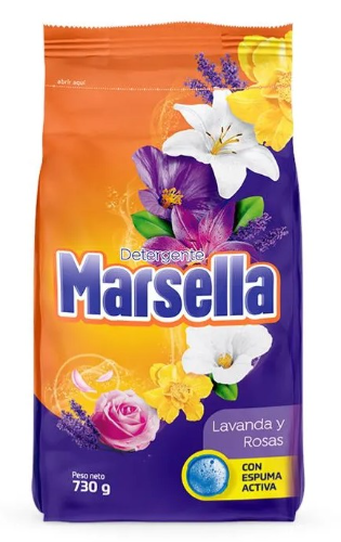 Detergente Marsella lavanda y rosas 730gr