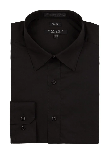 Camisas de vestir marquis negra 009SL