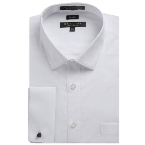 Camisas de vestir marquis blanca doble puño