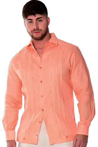 Chacabanas de lino fancy bohío salmón MLFG2026