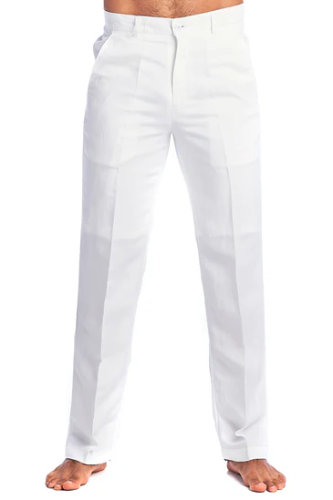 Pantalon de lino mojito collection white M4856