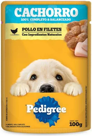Alimento Húmedo Para Cachorros Sabor a Pollo Pedigree Sobre(s) de 100 g
