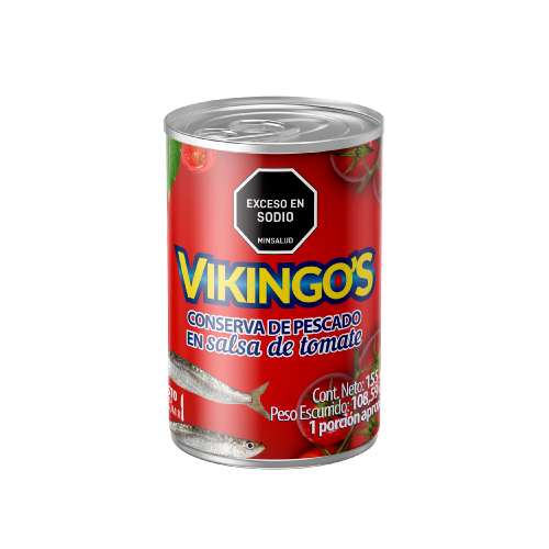 Vikingo's Sardinas en Salsa de Tomate Lata 155 g
