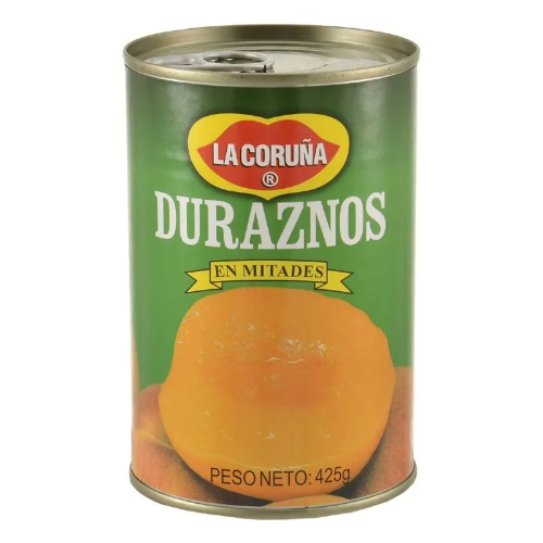 La Coruña Duraznos en Mitades en Almíbar Lata 425 g