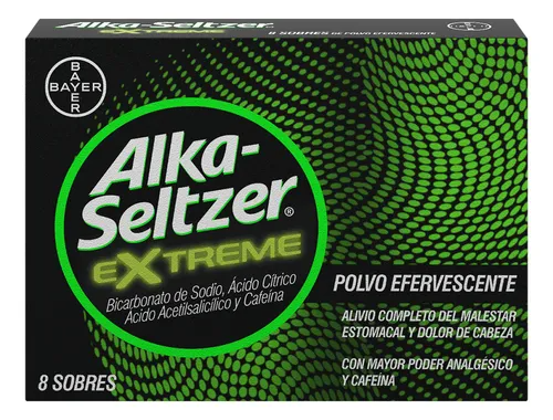 Alka Seltzer Extreme Acido Acetilsalicilico 500Mg Caj 8 Sob 3 G