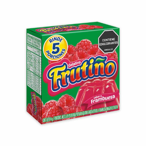 Gelatina Frambuesa  Frutiño  Caja(s) de 14 g