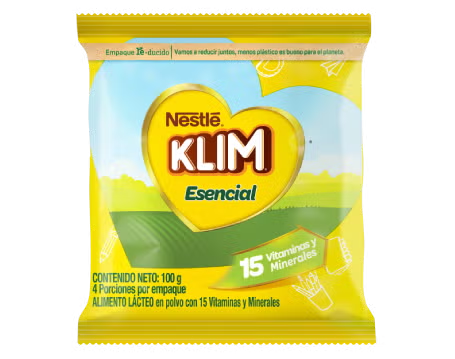 Klim Esencial Forticrece Leche en Polvo Bolsa 100 g