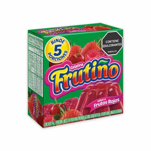 Gelatina Frutos Rojos  Frutiño Caja(s) de 14 g