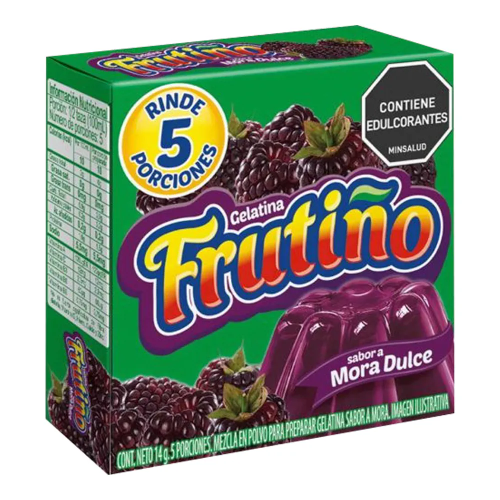 Gelatina Mora Dulce Frutiño Caja(s) de 14 g